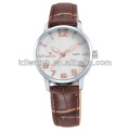 SKONE 9330 big leather strap watches Japan movt